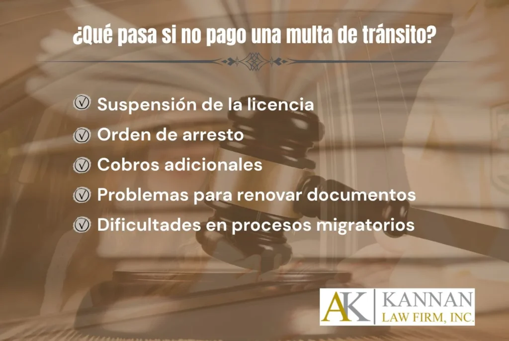 infracción de tráfico